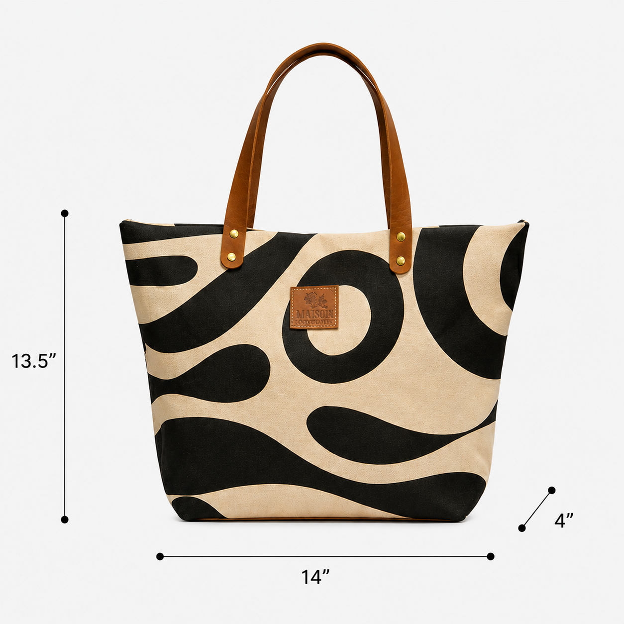 MALKIA SWIRL The Statement Canvas Tote