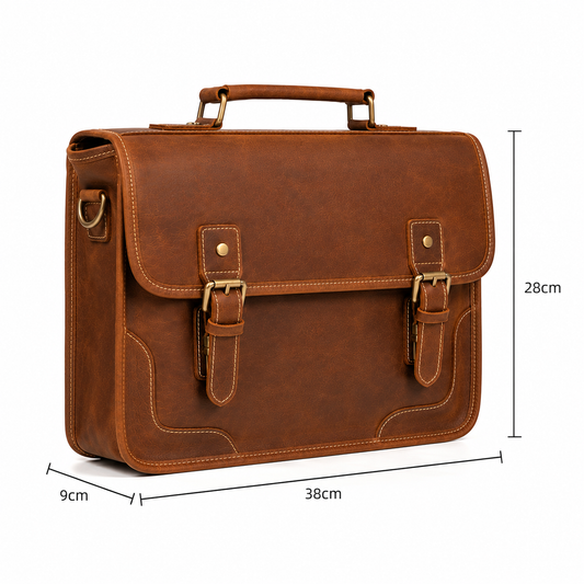 MWANASHERIA The Executive Leather Briefcase