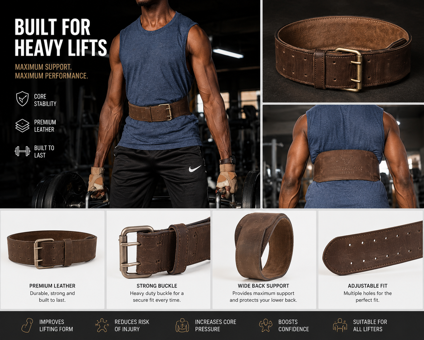 The Fahali Strength Gym  Belt — Heavy Lift Edition