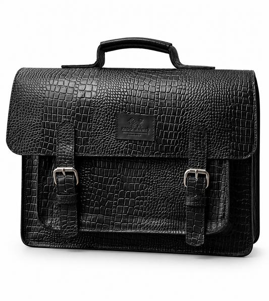 The Balozi Croc Executive Briefcase — Command Respect. Carry Power.
