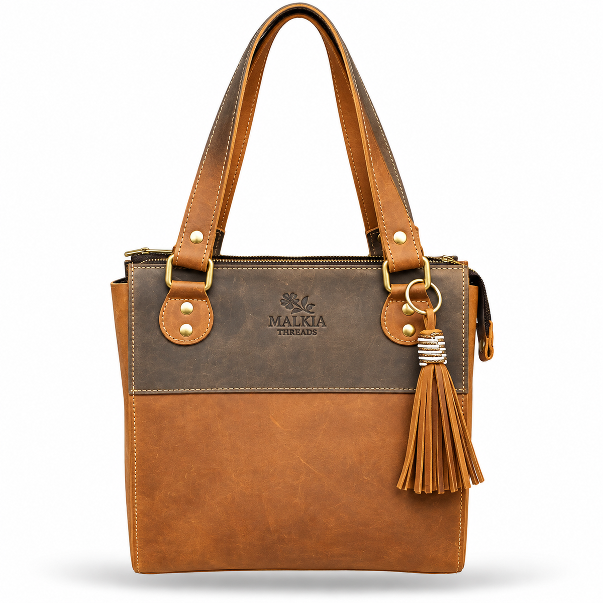 Kioo Ngozi Leather – The Malkia Triluxe Tote Bag (Full-Grain Leather Edition)