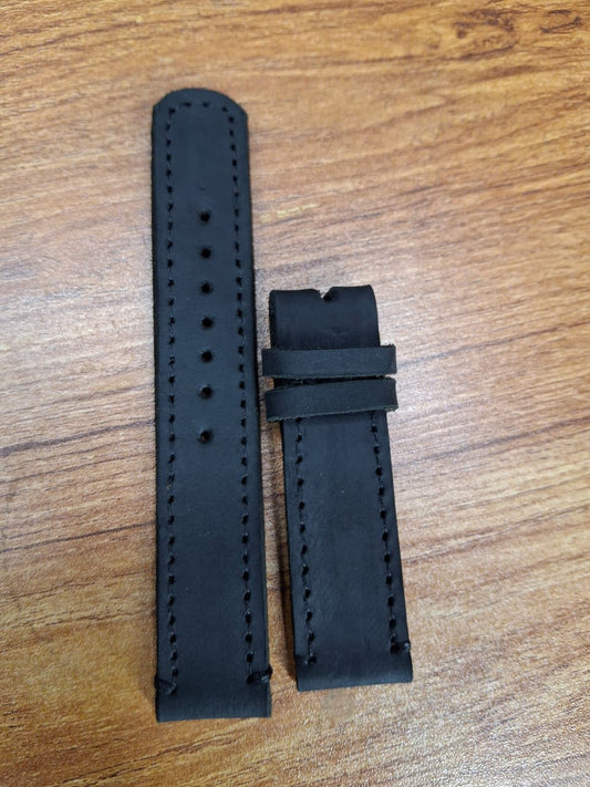 Handcrafted Full Grain Leather Watch Strap – Classic, Durable & Stylish Replacement Band (Black, Brown, Dark Brown Options)